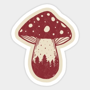 Mushroom Forest Sticker